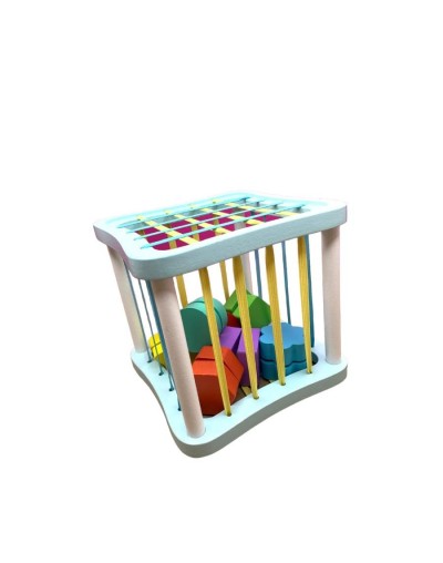 Cubo con bandas elásticas