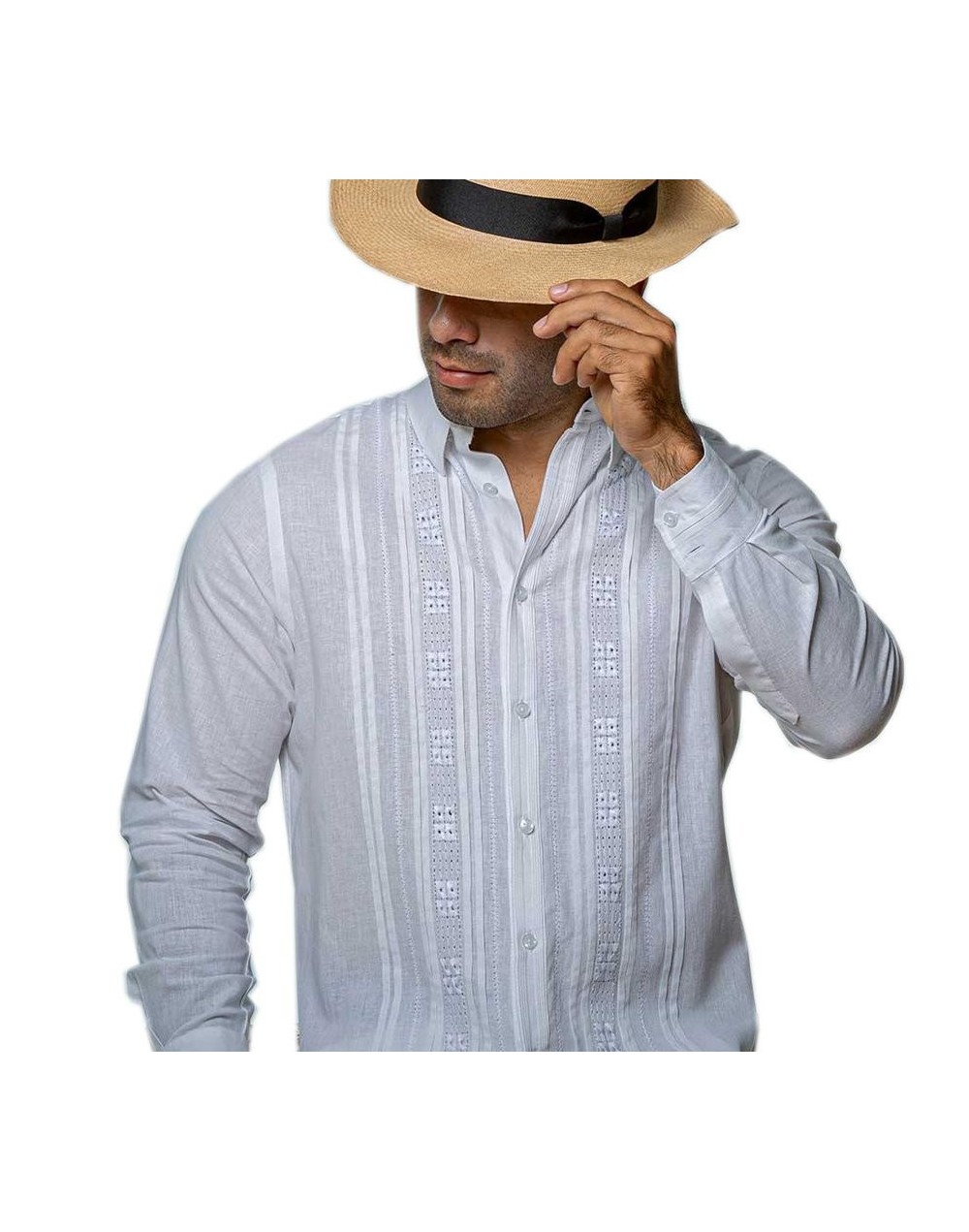 Camisa en lino guayabera 