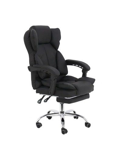 Silla oficina reclinable negra