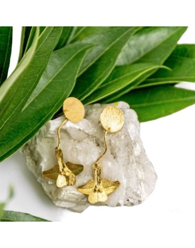 Aretes Orquídea mini largo