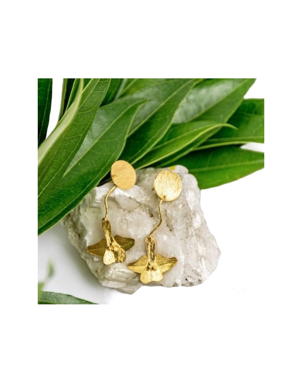 Aretes Orquídea mini largo