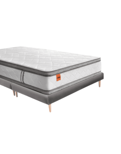 Combo base cama y colchón power platinium pedic doble