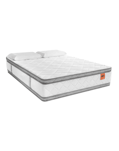 Combo base cama y colchón power platinium pedic doble