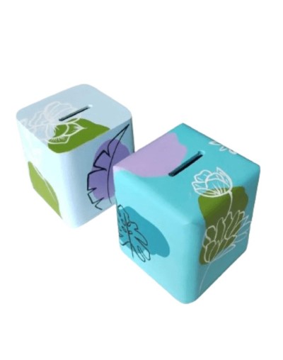 Alcancia cubo