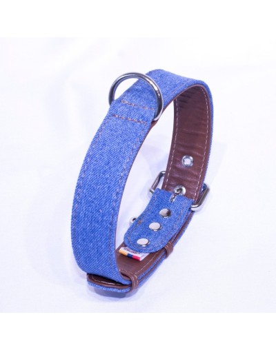 Collar para perro denim