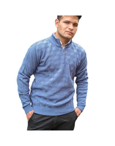Sweater caballero media cremallera