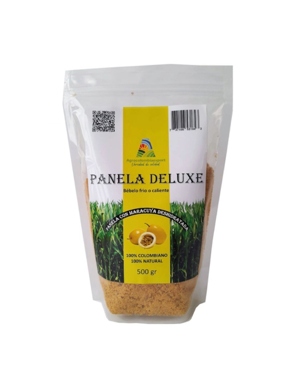 Panela con maracuya deshidratada