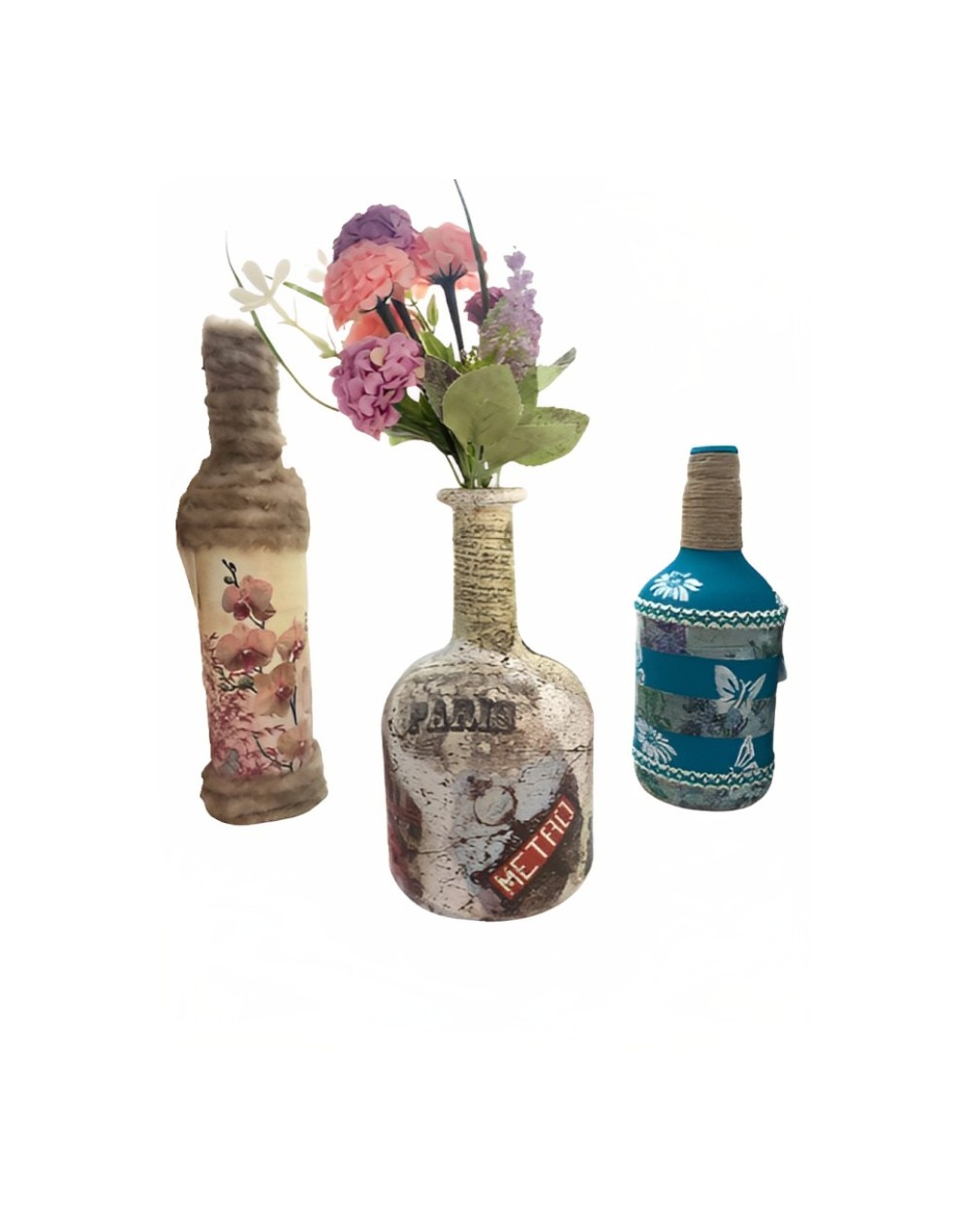 Botellas decoradas
