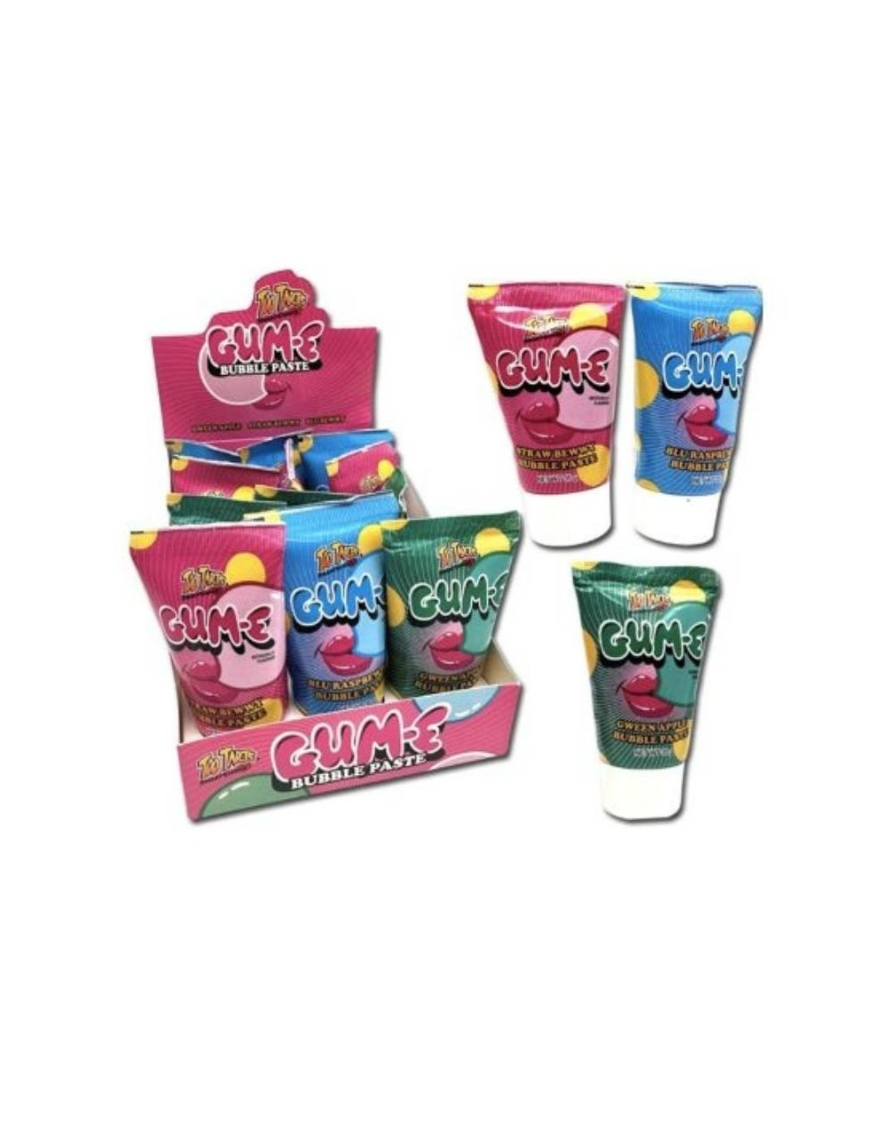 Gum-e tubo de chicle americano x 12