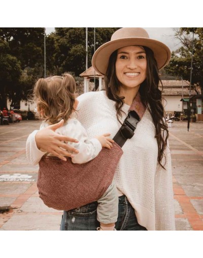 Cargador de bebés ergonómico koali - portabebés morado valiente