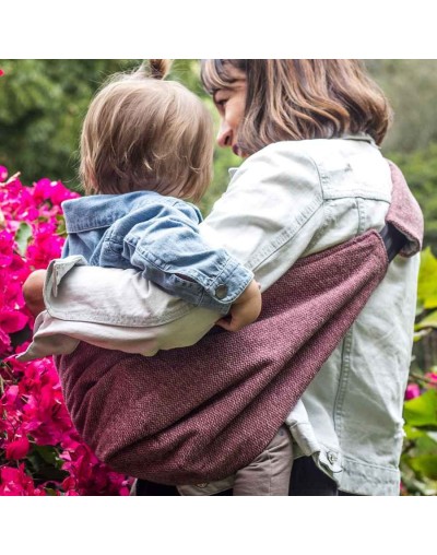 Cargador de bebés ergonómico koali - portabebés morado valiente