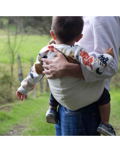 Cargador de bebés ergonómico koali - portabebés crema viajero