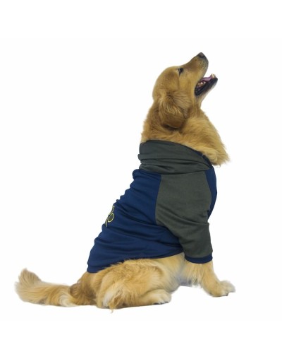 Buzo para perro capitan azul
