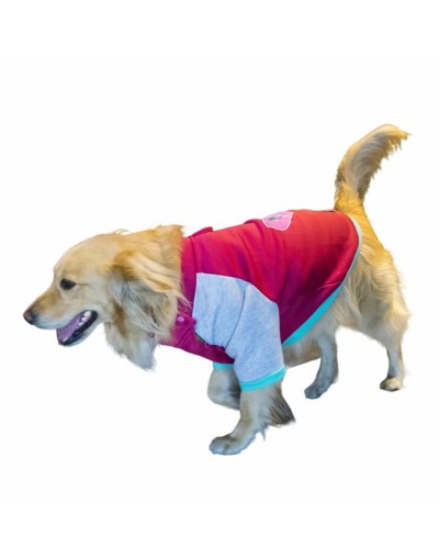 Buzo para perro play vino tinto