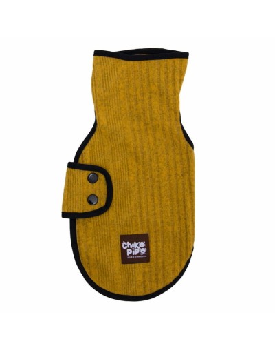 Chaleco tejido para gato -michin amarillo