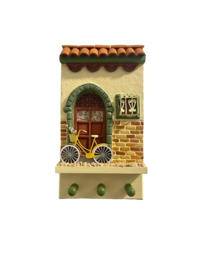 Fachadas para colgar llaves con pared lisa
