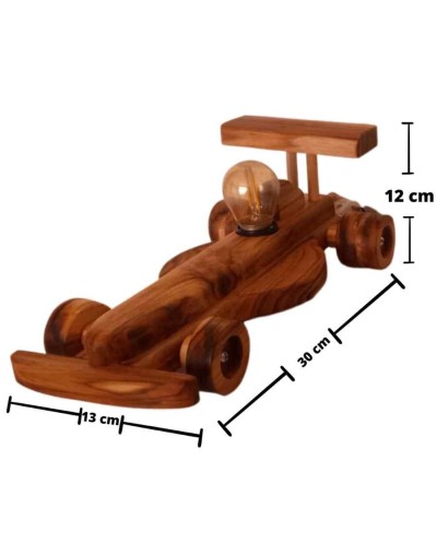 Lampara de mesa formula 1 llanta natural