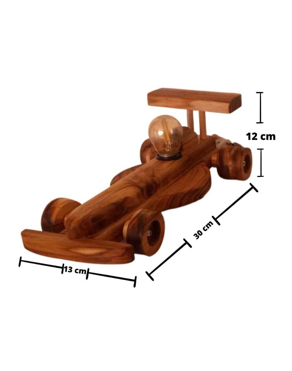 Lampara de mesa formula 1 llanta natural