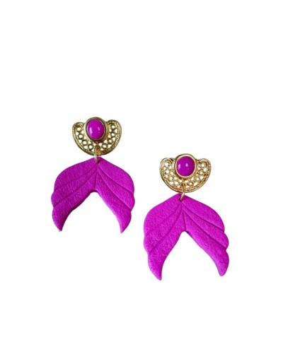 Aretes largos sirena
