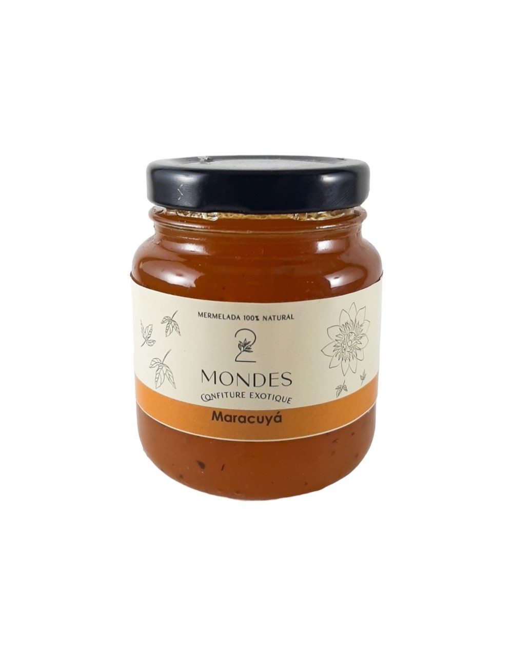 2 mondes mermelada de maracuyá 130g