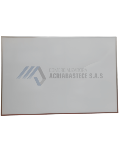Tablero acrílico borrable de 1.20x 2.40 mt blanco