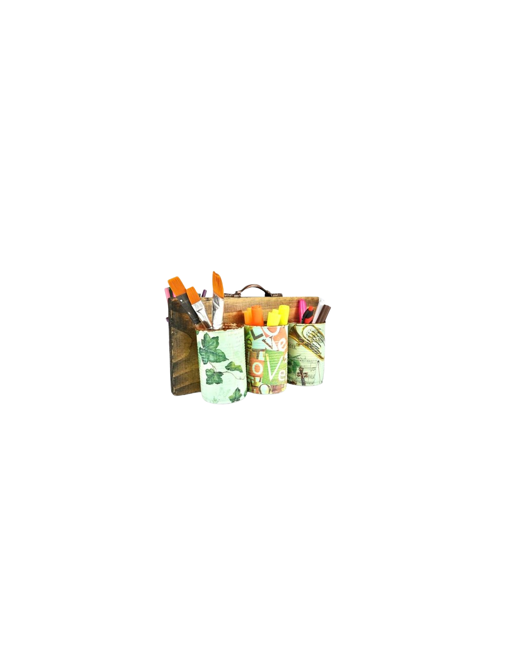 Organizador x 6 latas reciclables