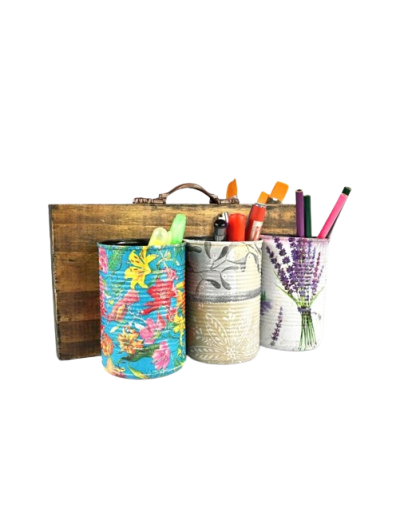 Organizador x 6 latas reciclables