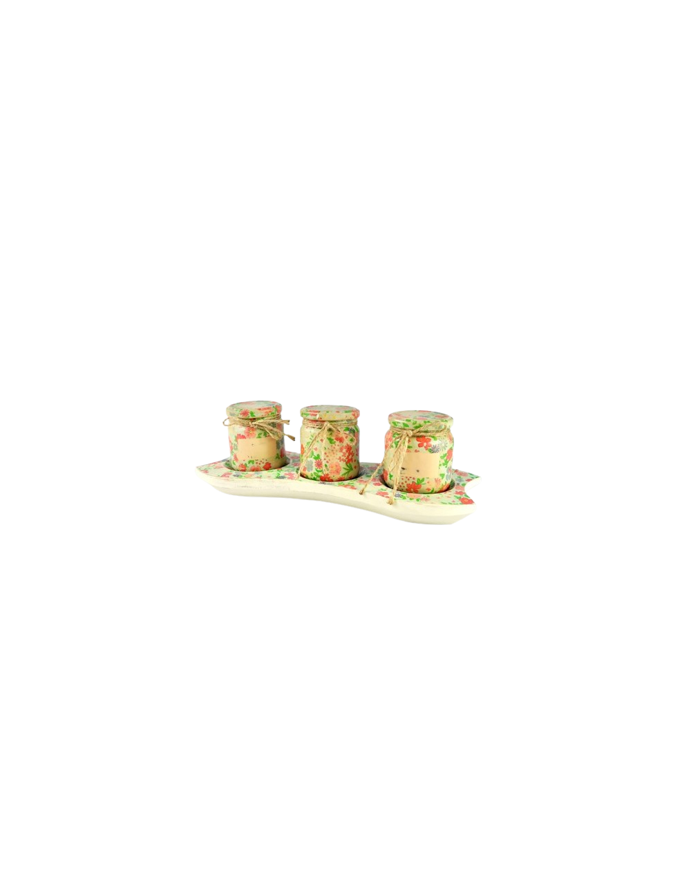 Set de frascos x3 con base