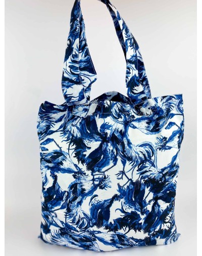 Bolso Gallos Azules Amanecer