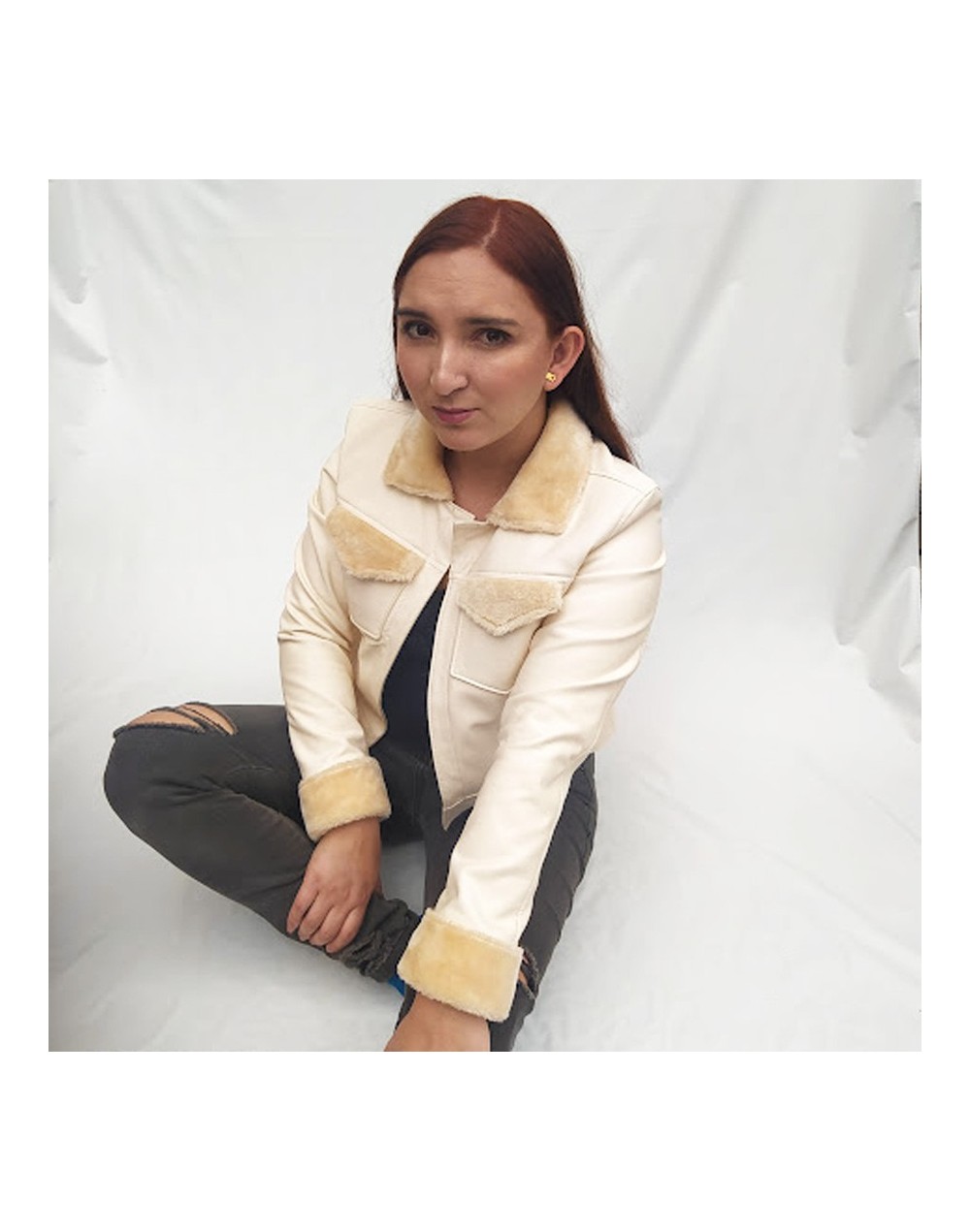 Chaqueta frenesi beige