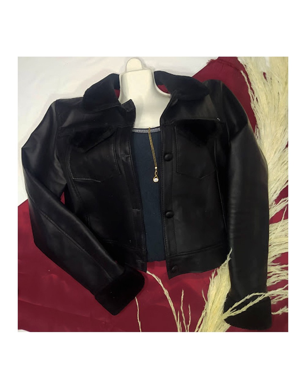 Chaqueta frenesi negra