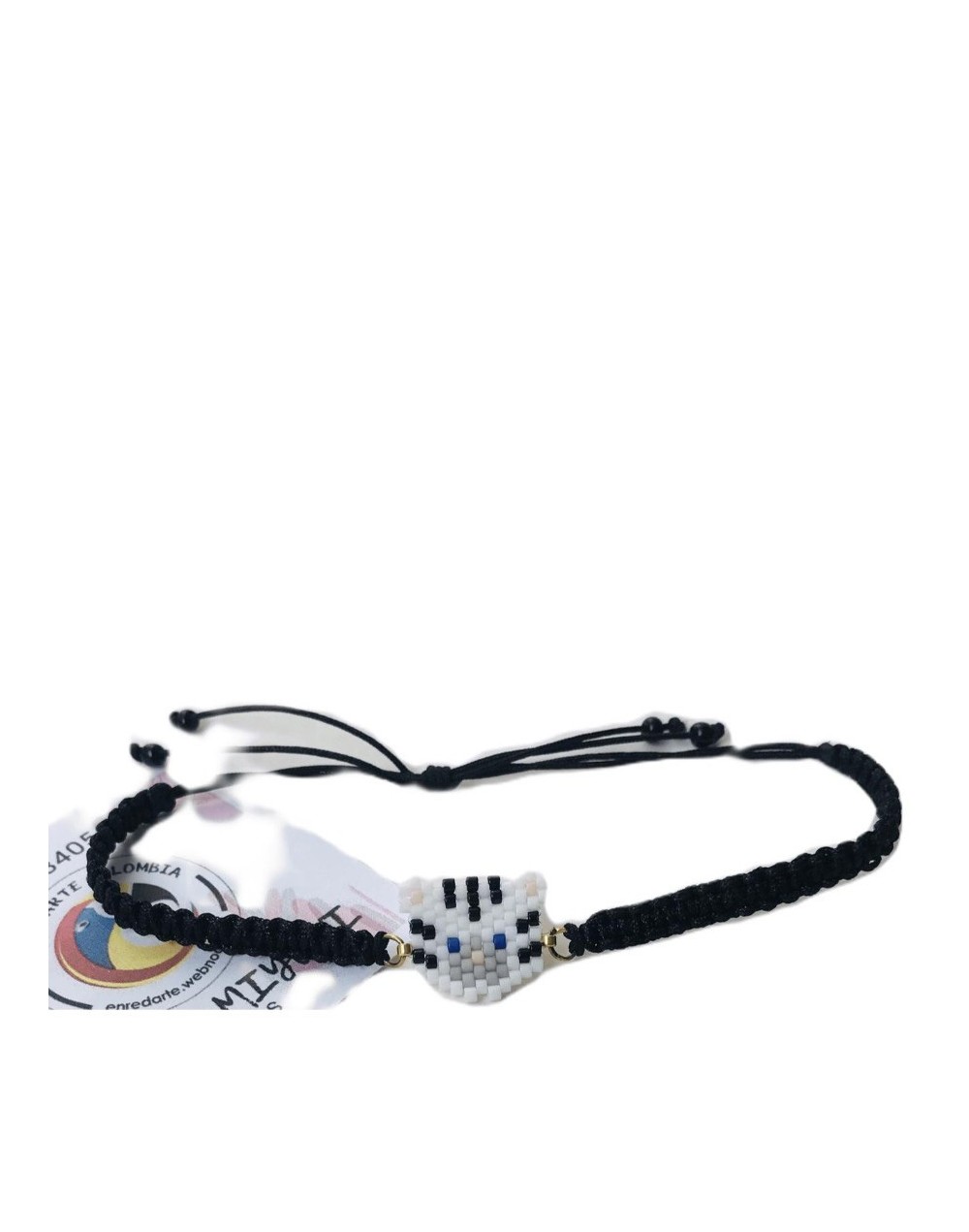 Pulsera tigre blanco en miyuki