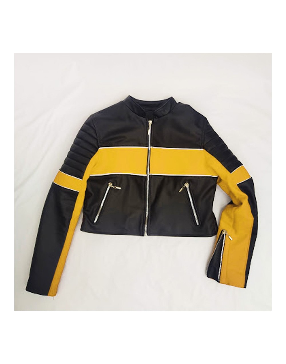 Chaqueta adventure negro con amarillo