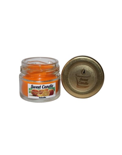Velas pequeñas naranja naranja