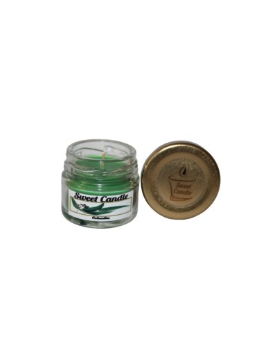 Velas pequeñas verde eucalipto