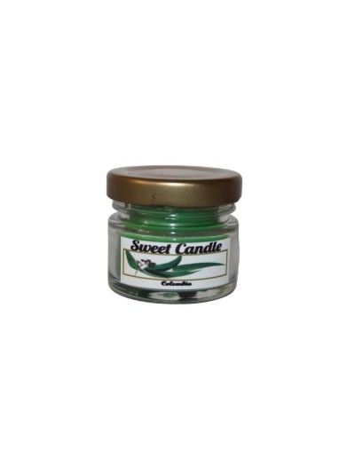 Velas pequeñas verde eucalipto