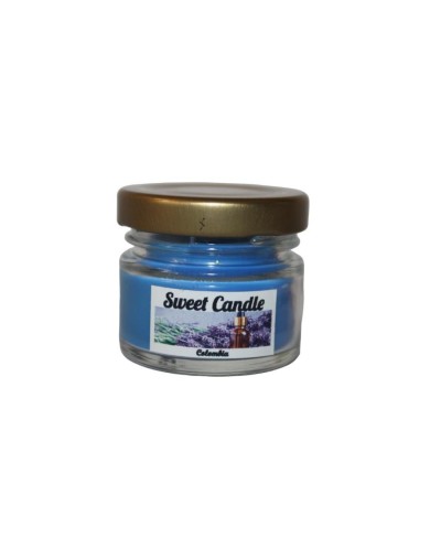Velas pequeñas azules lavanda