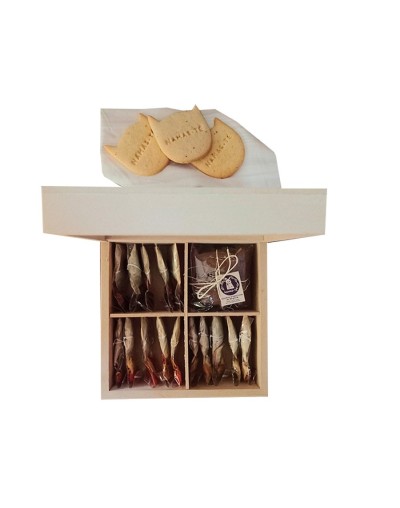 Caja de té herbal & galletas  gratitud
