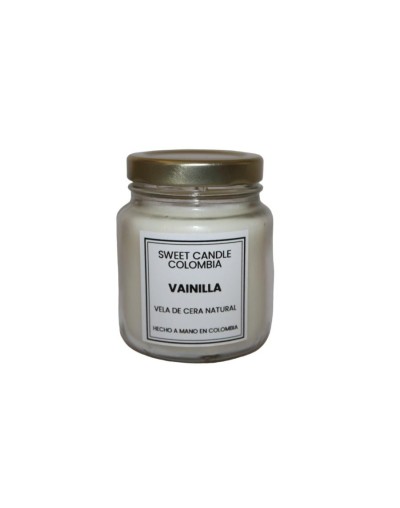 Velas aromaticas compota blancas aroma vainilla