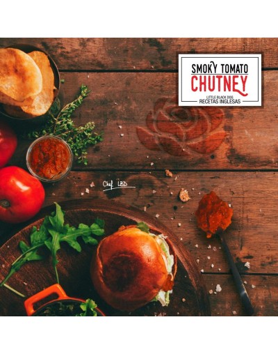 Smoky tomato chutney o conserva británica de tomates ahumados y especias