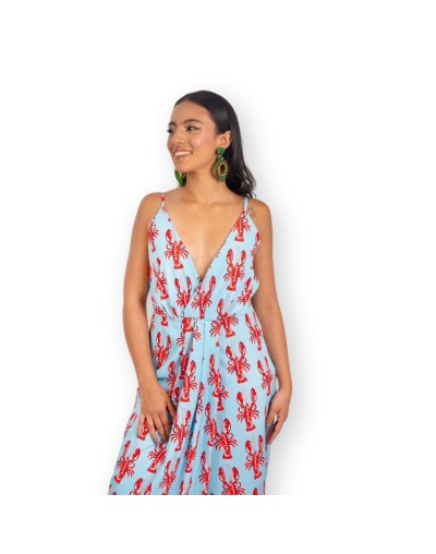 Vestido print cangrejos