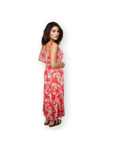 Vestido Rojo Estampado
