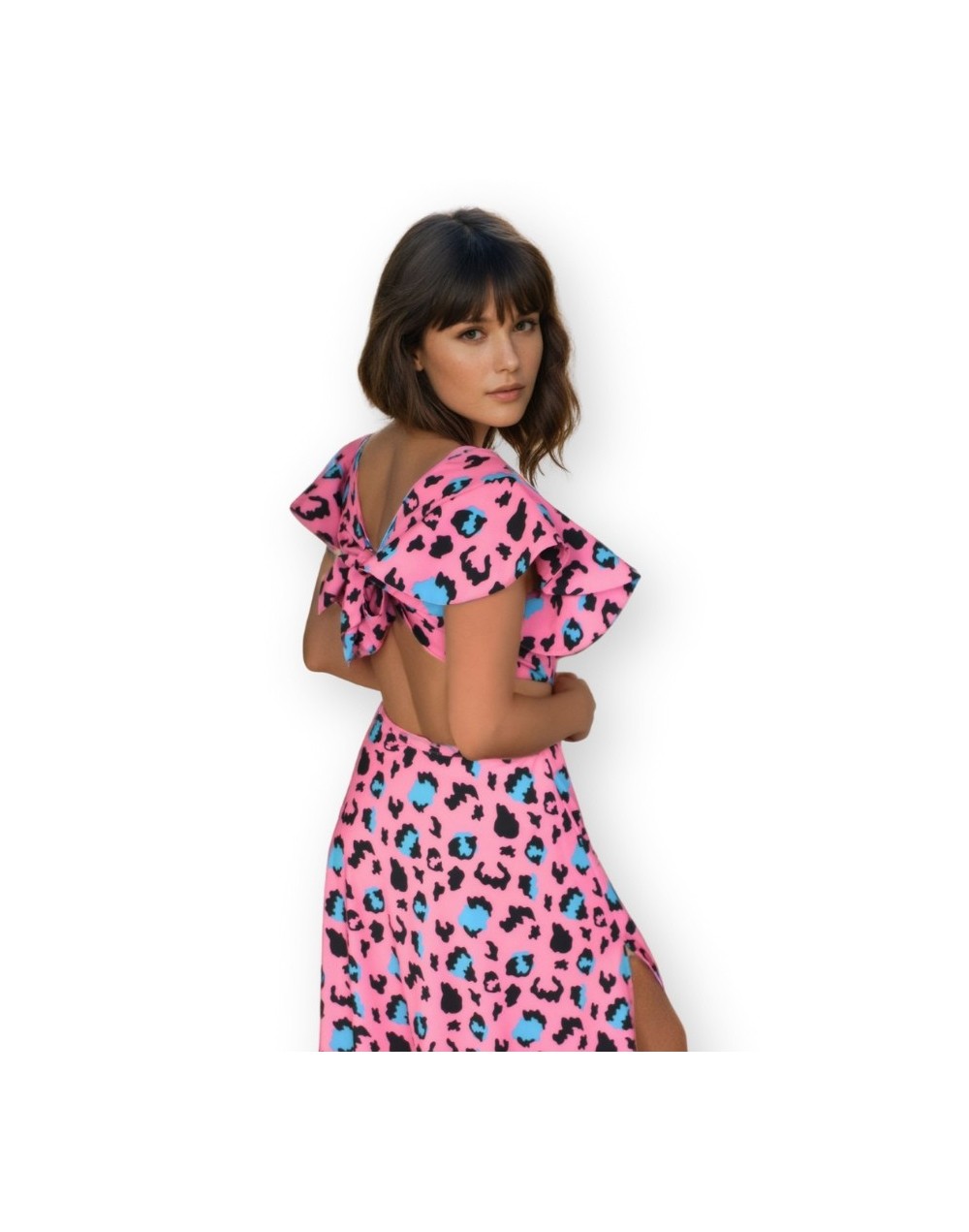Vestido Leopardo Rosa