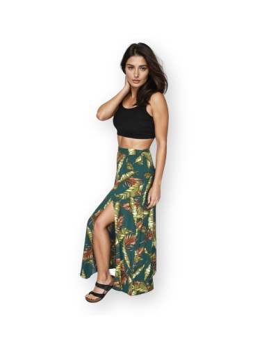 Falda tropical verde