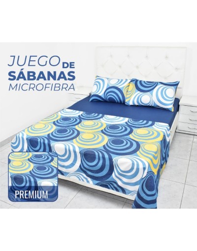 Juego de sábanas de 1.40 m en microfibra con estilo funny