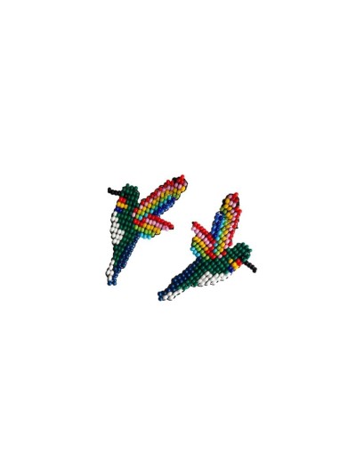 Aretes de colibrí