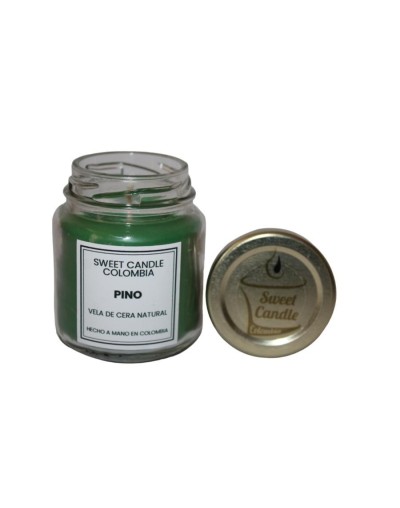 Velas aromaticas compota verdes aroma pino