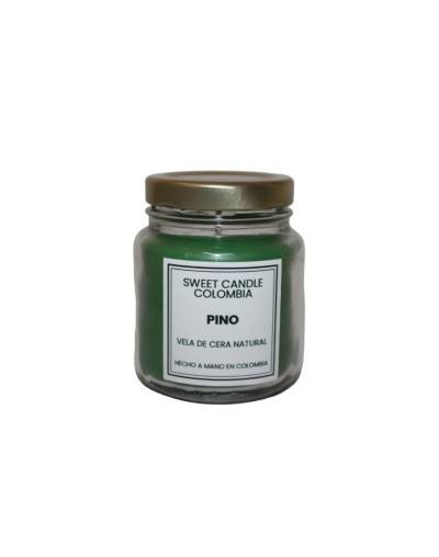 Velas aromaticas compota verdes aroma pino