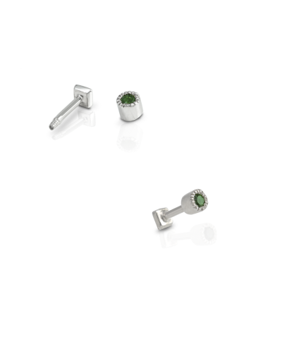 Piercing recto  peridot natural