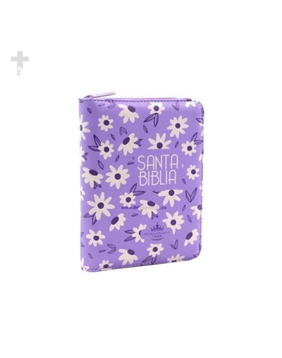 Biblia pequeña lila rvr canto lavanda